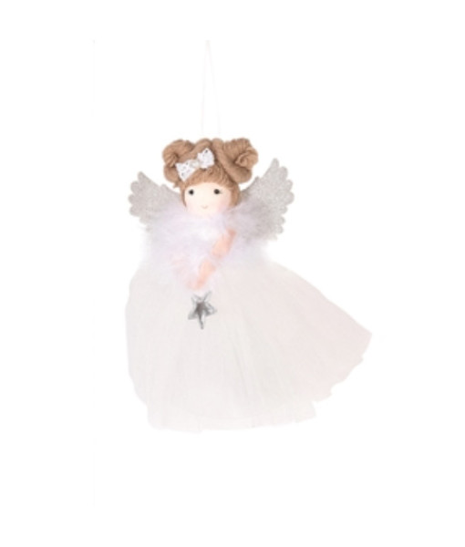 White Fabric Angel Ornament