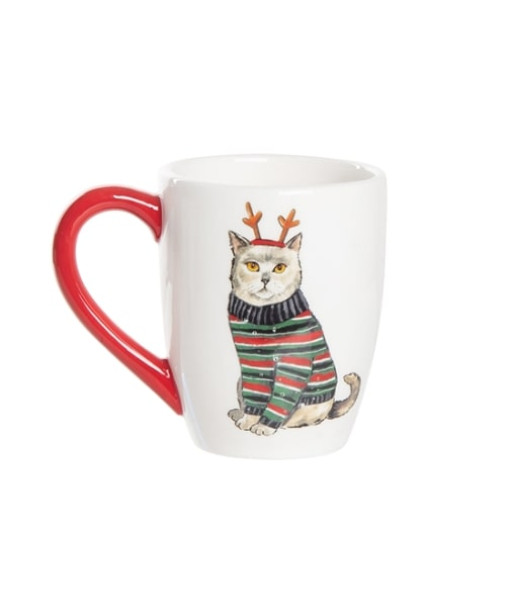 Christmas Mug, Cat Design