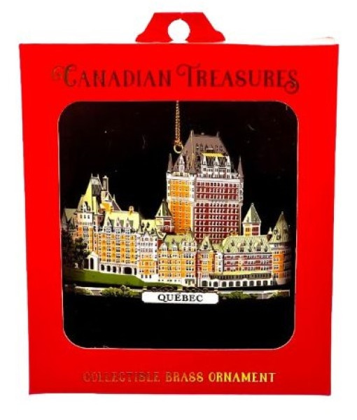 Laser Gold Plated Chateau Frontenac Ornament