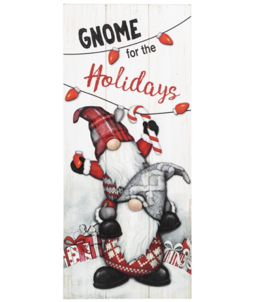 Plaque Gnome Holidays