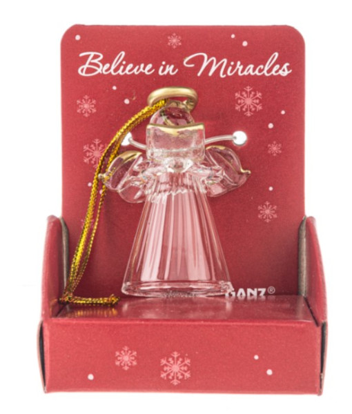 Ange avec livre de chœur, décoration en acrylique transparent