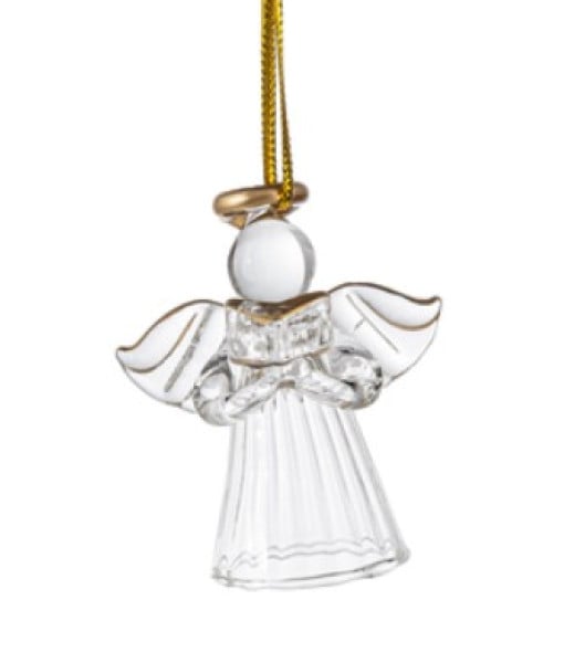 Ange avec livre de chœur, décoration en acrylique transparent