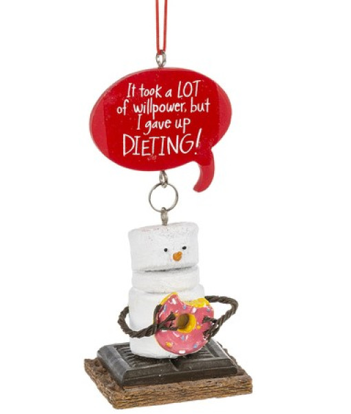 Ornament, S'mores,  Dieting, with Donut