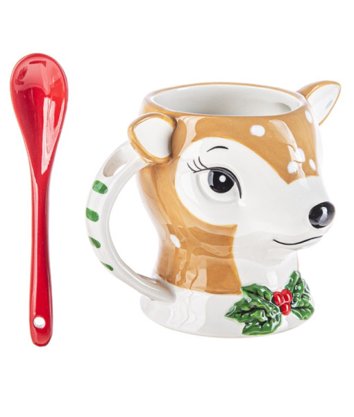 Deer Mug W/spoon