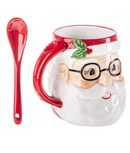 Santa Mug W/spoon