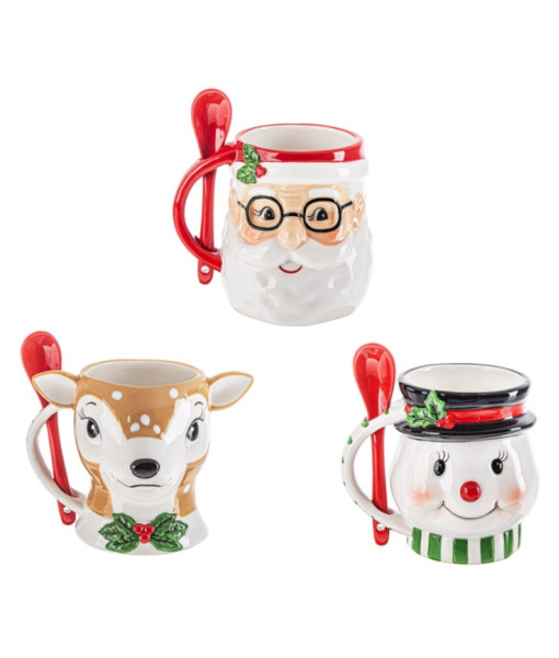 Santa Mug W/spoon