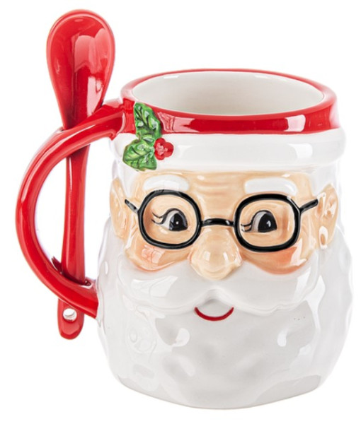 Santa Mug W/spoon