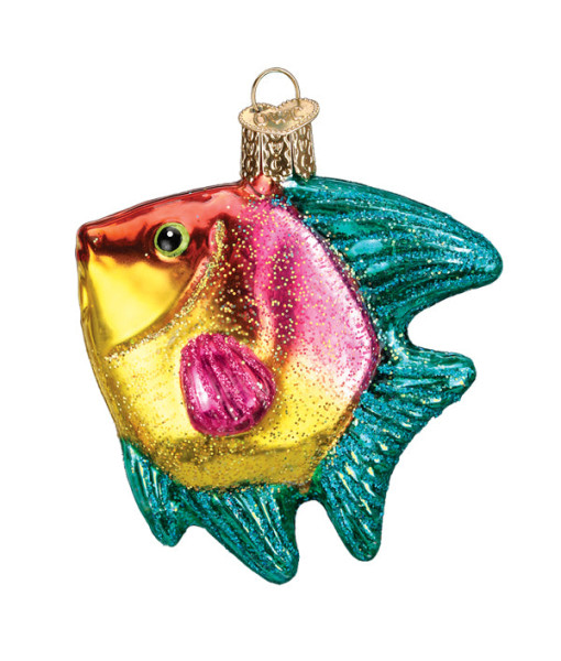 Angelfish Glass Ornament