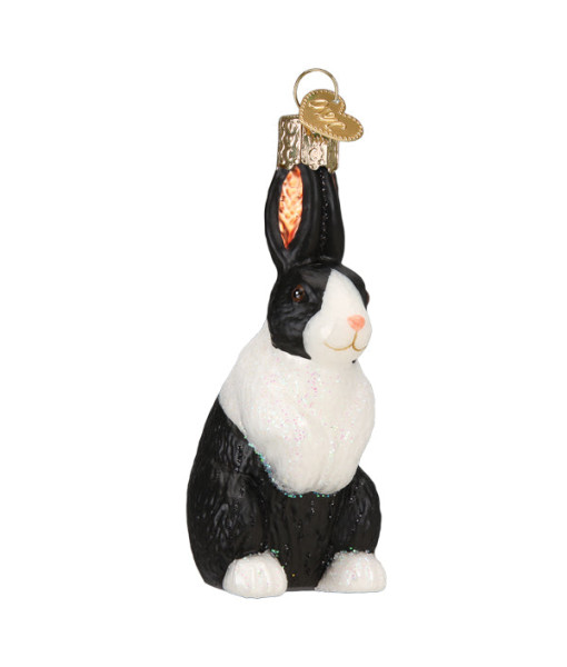 Dutch Rabbit Glass Ornament