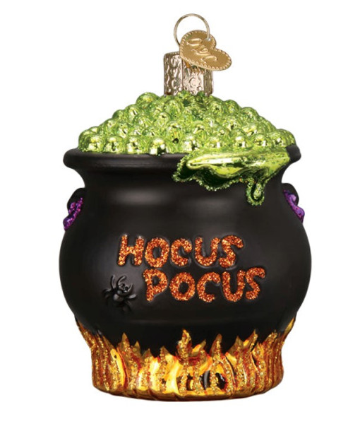Halloween, Cauldron Glass Ornament
