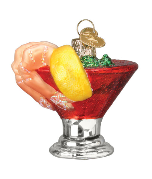Shrimp Cocktail Glass Ornament