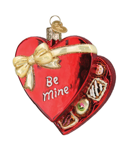 Valentine Chocolate Glass Ornament