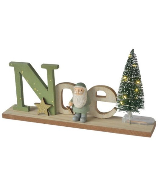 Pièce de table, pièce éclairée par LED, « Noel »