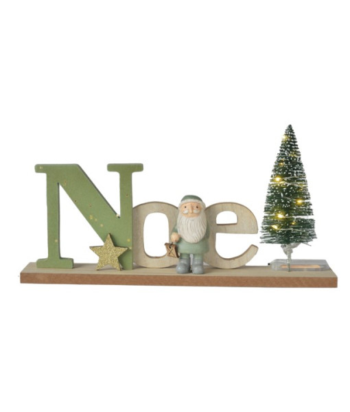 Pièce de table, pièce éclairée par LED, « Noel »