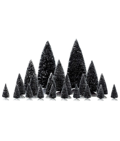 Assorted Pine Trees, Set of 21 pieces