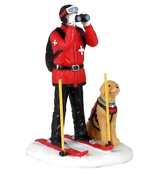 Ski Patrol with Rescue Dog
