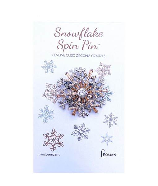 Snowflake Spin Pin Gold