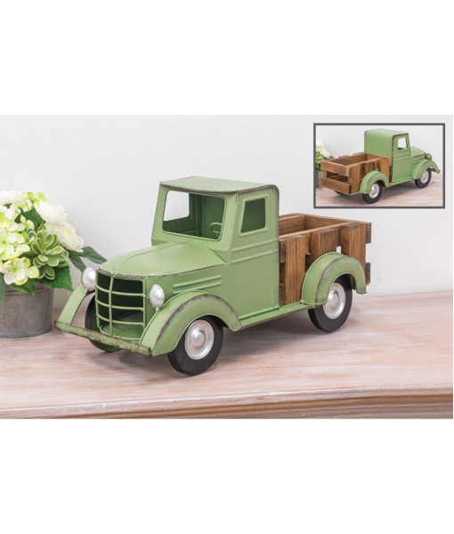 1950`s style metal truck decoration, Olive green 18