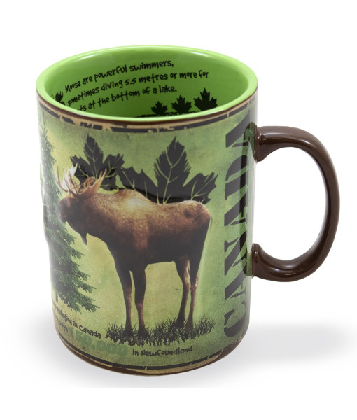 Mug, Souvenir of Canada, Moose facts mug