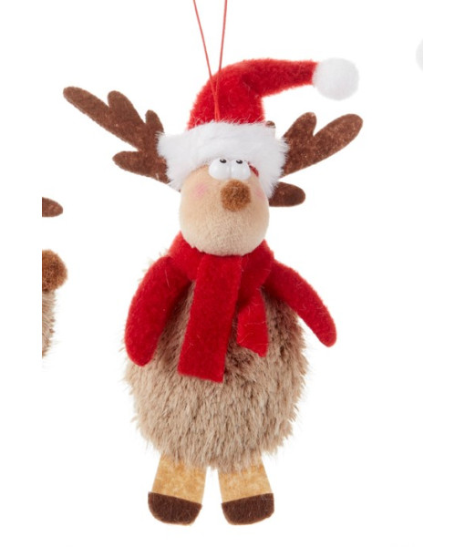 Woolly Fabric Moose ornament