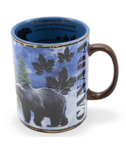 Mug, Souvenir of Canada, Black Bear Facts
