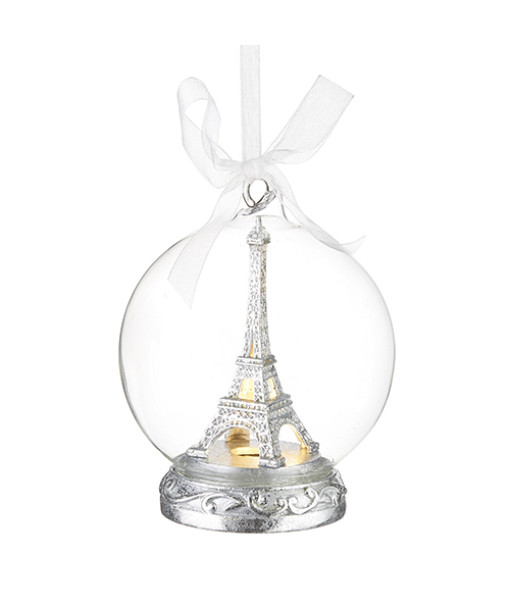 Eiffel Tower Globe Ornament