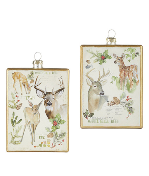 Glass ornament, with Wildlife Poster design