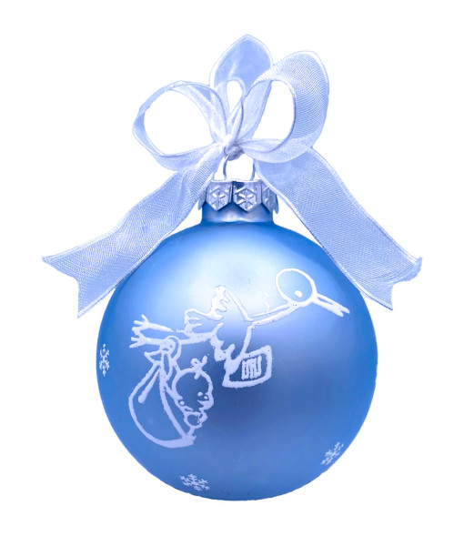 Blue glass ornament 