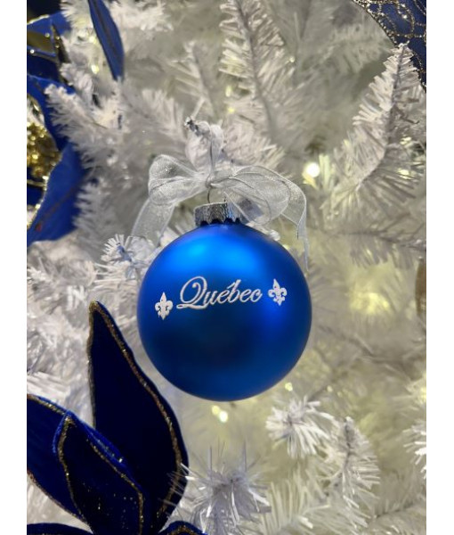 Blue glass ornament 