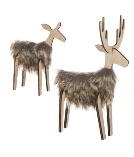 Décor de table, Cerf à fourrure