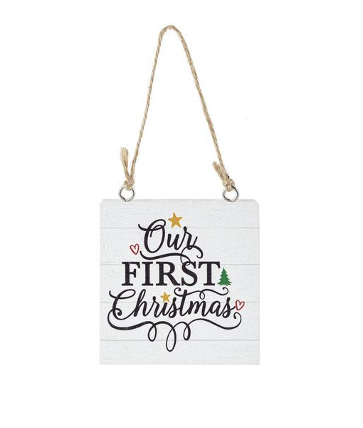 Ornament, Plaque, with message 