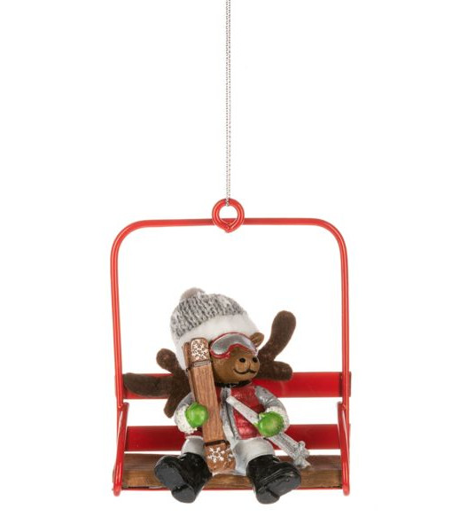 Ornament, Moose on the ski chairlift