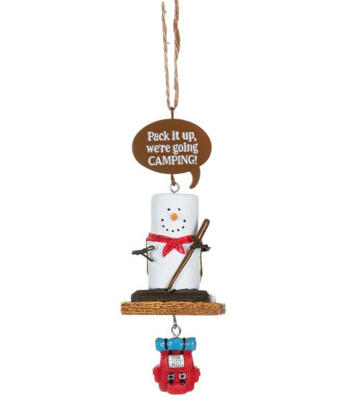 Ornament, S'mores, Pack it up, we're going camping