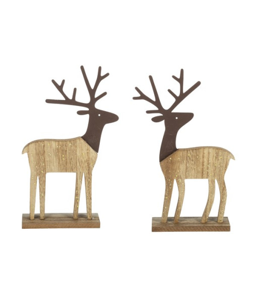 Décor de table, cerf de style rustique