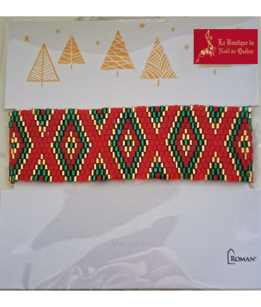 Christmas bracelet, Woven material