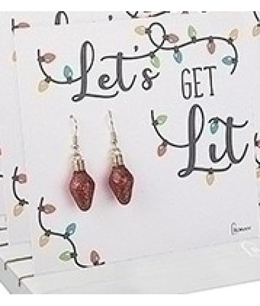 Christmas Light shaped earrings