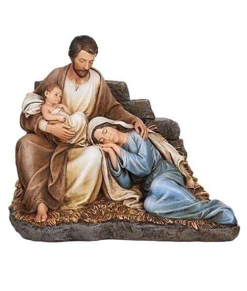 Table piece, The Holy Family resting,  measures 7 inches