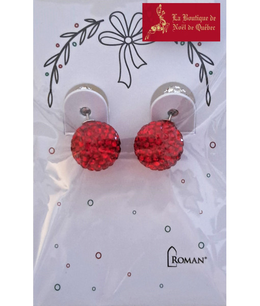 Boucles d'oreilles en forme de décoration de Noël