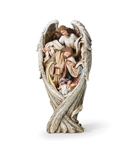 Table piece, The Holy Family with guardian angel