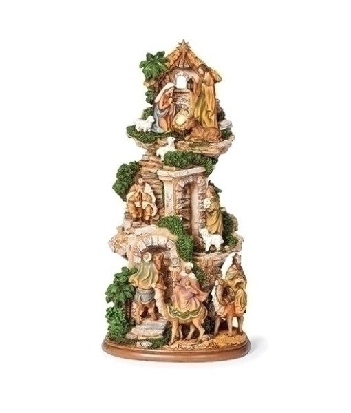 Table Ornament, The Nativity Scene, on 3 levels