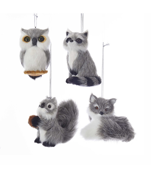 Ornement, petit hibou d’Amérique, peluche