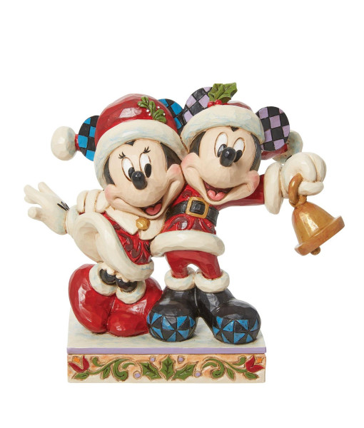 Mickey et Minnie en habits de Noël