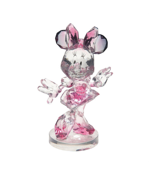 Disney's Minnie Mouse clear acrylic faceted figurine,  measures 3.8