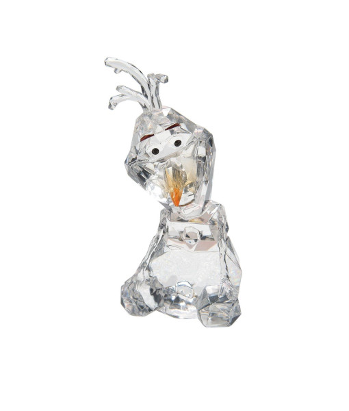Disney's Olaf, clear acrylic faceted figurine,  measures 4 inches