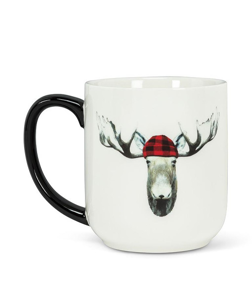 Souvenir mug, Moose wearing Toque design