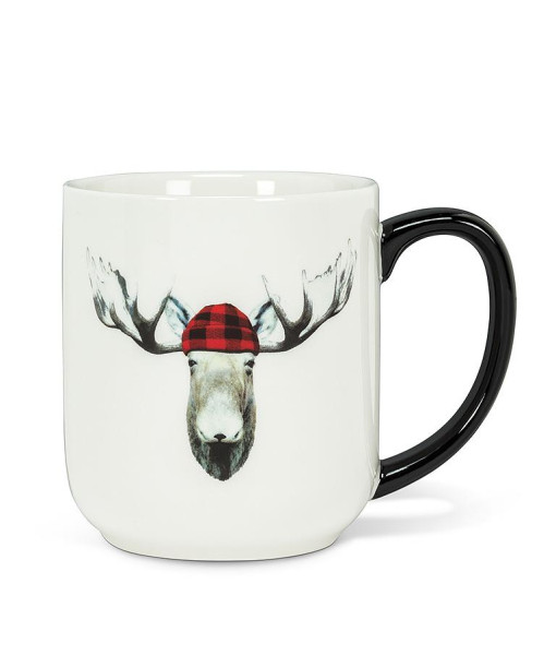 Souvenir mug, Moose wearing Toque design