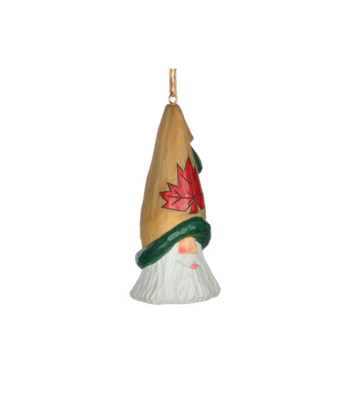 Ornament, Santa head  with Maple leaf hat, souvenir of Canada.