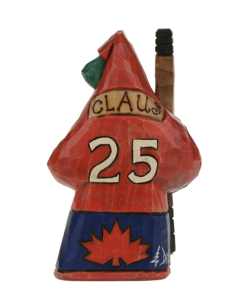 Ornement, Père Noël joueur de hockey, souvenir du Canada.