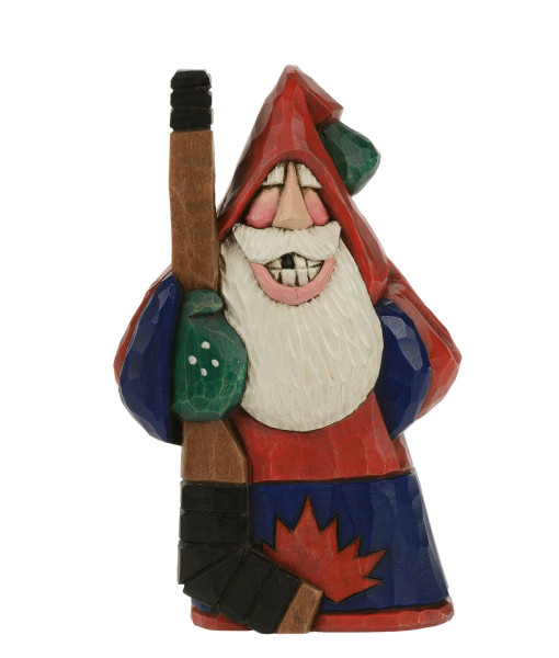 Ornament, Santa the hockey player, souvenir of Canada.