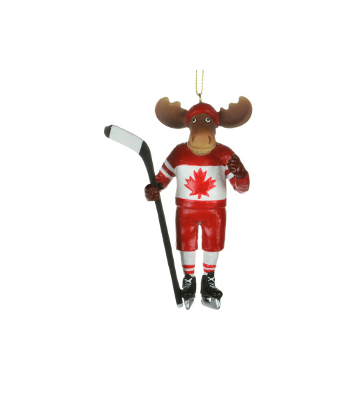 Ornament, Canadian moose, hockey player
